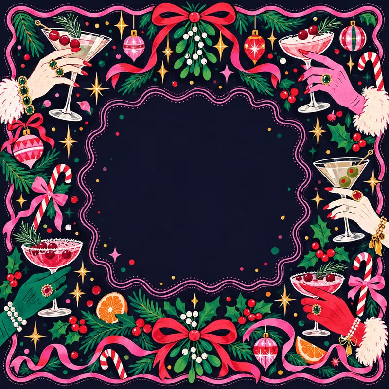 The Merry Martini Mahjong Mat | PRE-ORDER