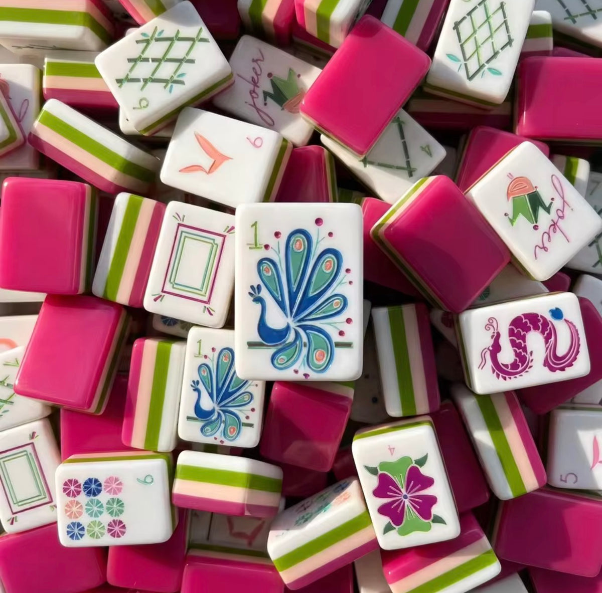 The Palm Royale Mahjong Tile Set